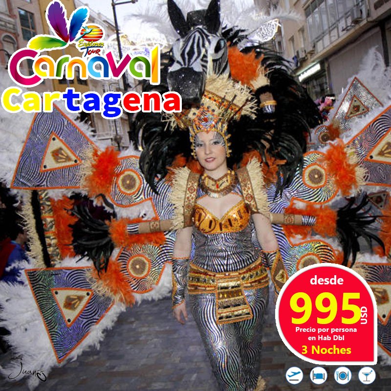 ExplorerTour_ec's tweet photo. El #Carnaval de Cartagena llegó #ExplorerTour al mejor precio INCLUIDOS IMPUESTOS salida 25-28 feb☎2508871 / 2222531 / 0999463647 @EcuProm https://t.co/c0t5hnaBvJ