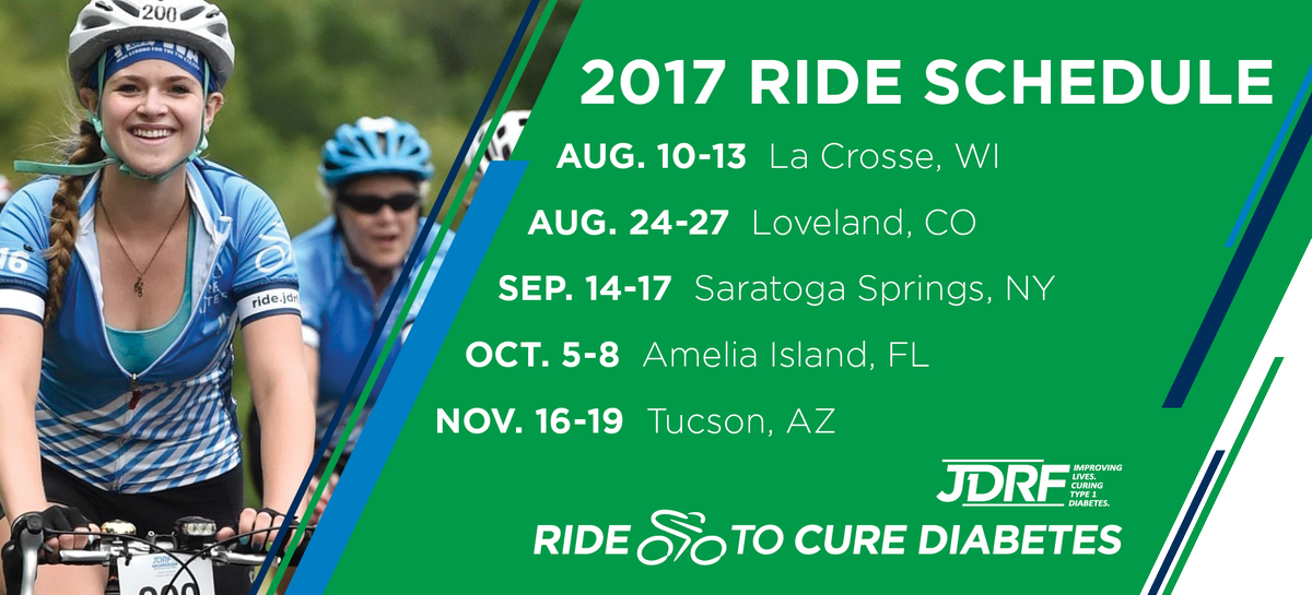 Where are you riding this year? #JDRFRide