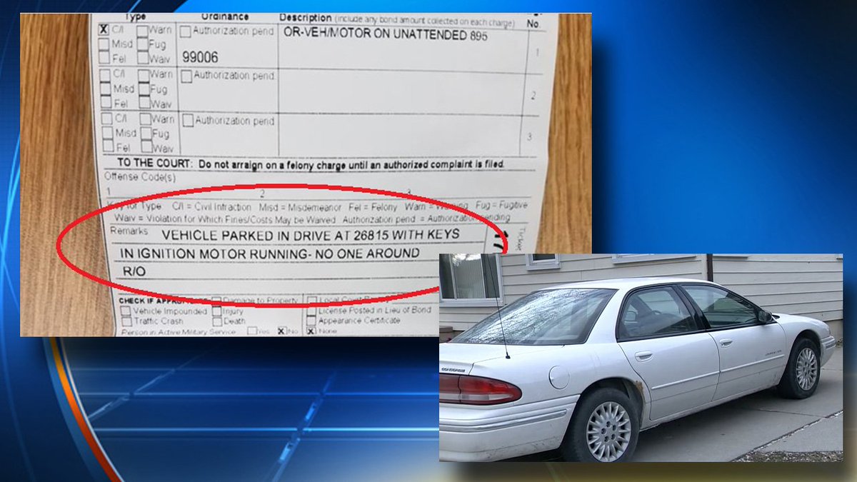 Man ticketed for warming up car in own driveway bit.ly/2j4modc https://t.co/cXvg22529d