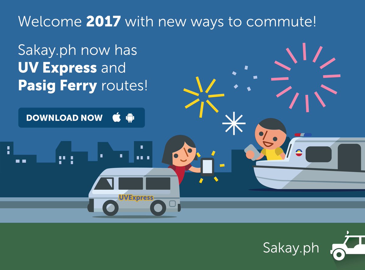 We know UV been waiting a Ferry long time for this. 

By popular demand, we’ve added UV Express 🚐 + Pasig River Ferry! ⛴

Download now!