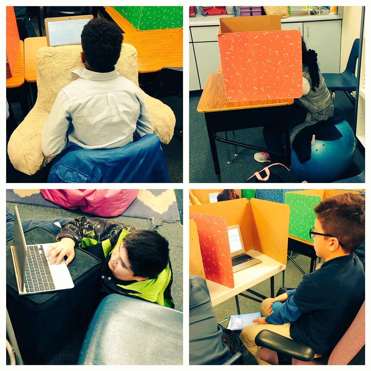 kimberlyAhewitt's tweet image. NWEA can be stressful, but with flexible seating, tools, &amp;amp; calming music these students are rocking it! #WCSperseverance #DoWhatsBestForKids