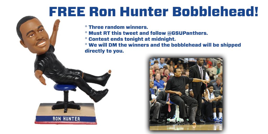 GSUPanthers's tweet image. Let's try this again...

Who wants a Ron Hunter bobblehead?

bit.ly/2jzPYYB