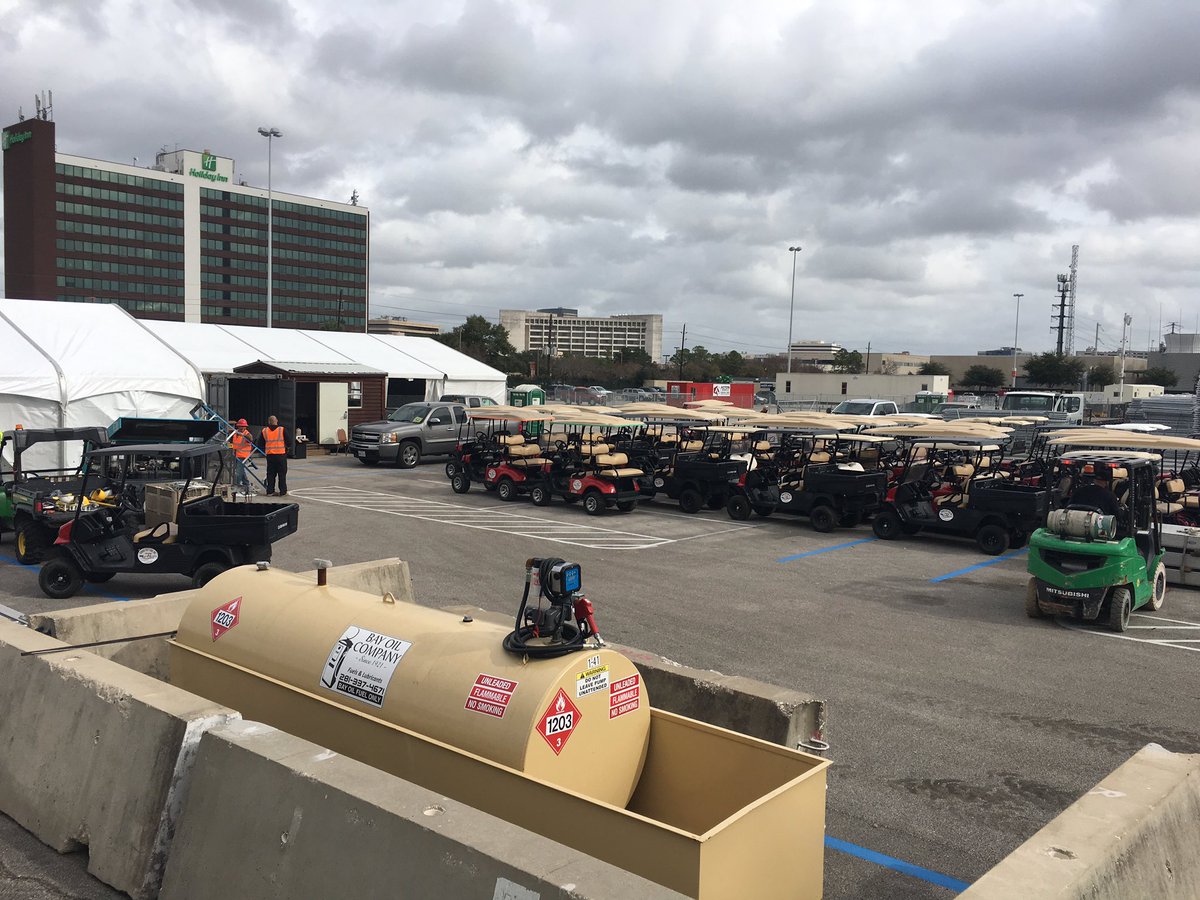BIG day for Conroe Golf Cars as we set up for the Super Bowl LI. One of many big events we will do in '17.  #texans #superbowl51 #hlsr