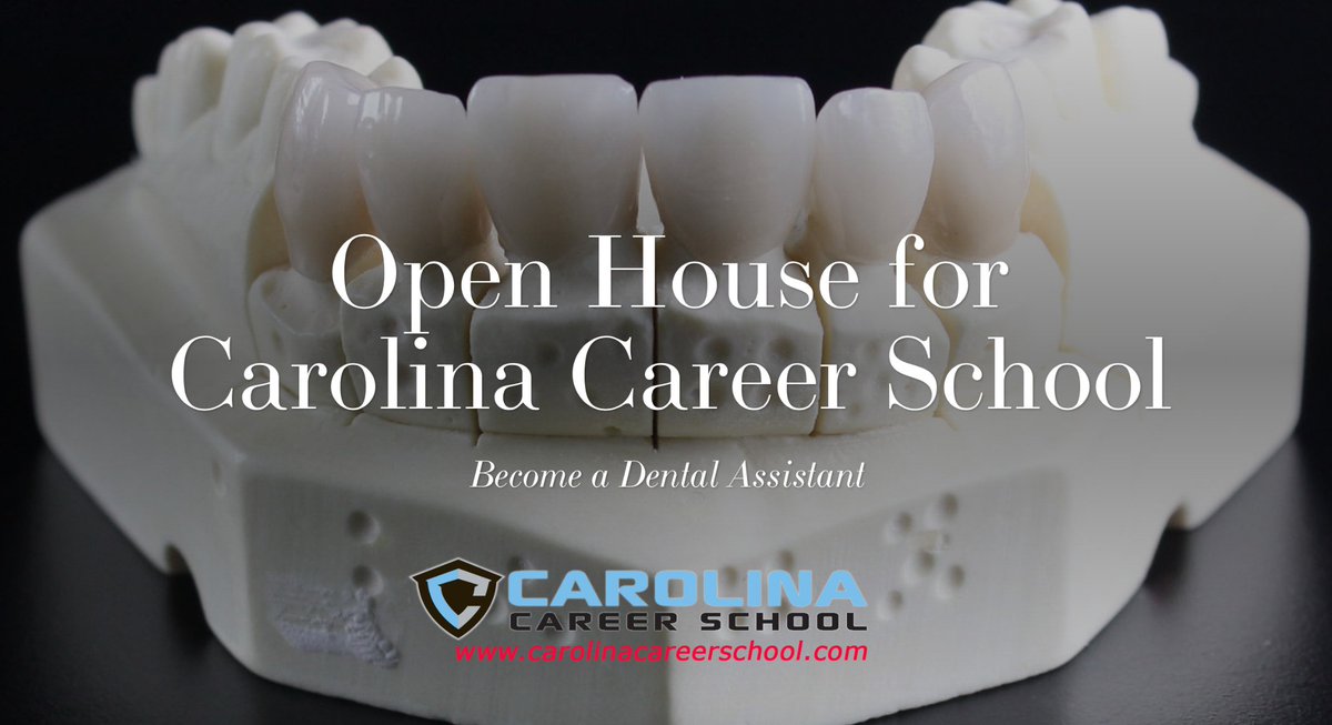 Free Open House for Dental Assisting prospective Students!
Tonight in Mt. P - I'on Family Dentistry at 6pm!  Free stuff!  #CCS