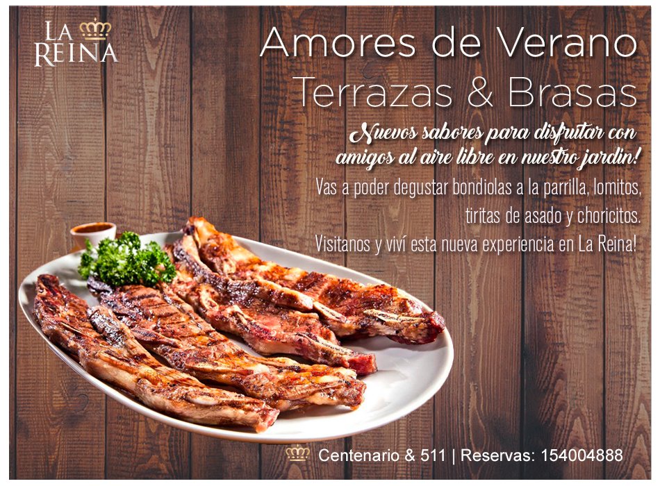 Viví una nueva experiencia en La Reina!
Terrazas &amp; Brasas
Camino Centenario y 511
Reservas: 15-4004888