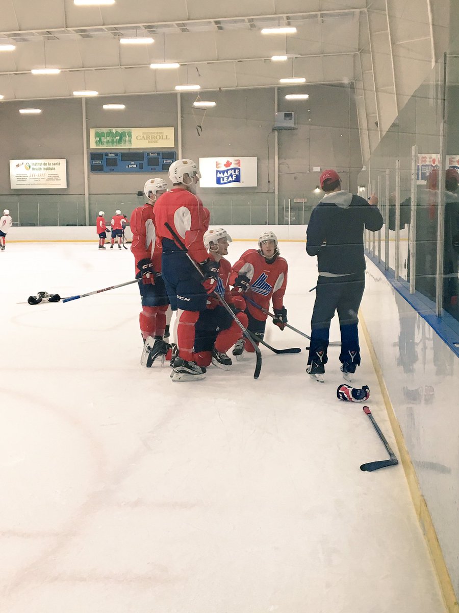 monctonwildcats's tweet photo. Team back on the ice today getting ready for tomorrow's game at 7 pm vs. the Titan! https://t.co/tzrFUb3pvd