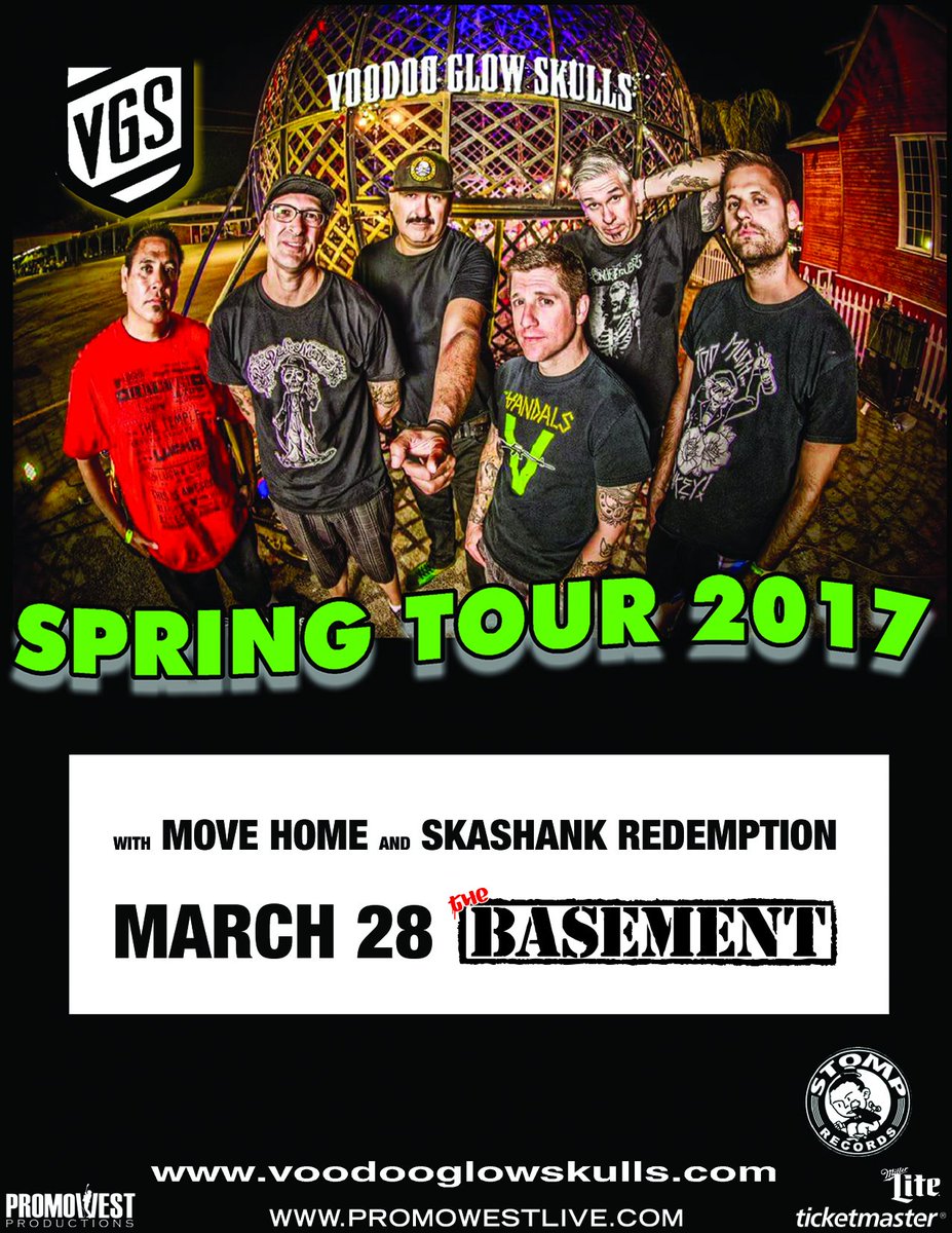 promowestlive's tweet photo. VooDoo @glowskulls hit @BasementCbus on 3/28 w/ @movehomeohio &amp; @SkashankSkanks! Tickets on sale now: https://t.co/j08gcM78Bu https://t.co/vr1ZdU5RqG