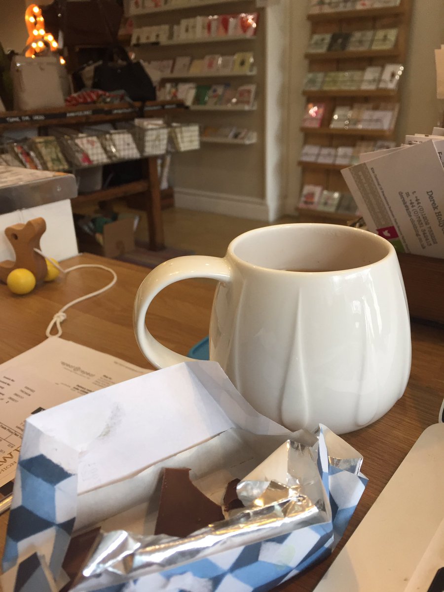_twoducks's tweet photo. Having a little #Hygge break whilst it's quiet with my new @_repeatrepeat #mug &amp; @rococochocs sea salt #chocolate #yummy! https://t.co/9khBZJBDXr