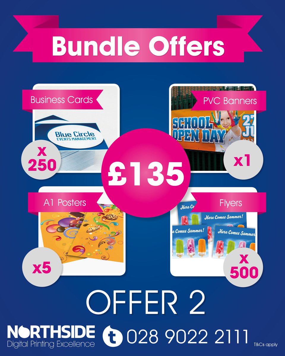NorthsidePrint's tweet photo. ***BUNDLE OFFERS*** #DigitalPrintingExcellence #Offer2 https://t.co/SnsfvMRilG https://t.co/A30UWgTLlU