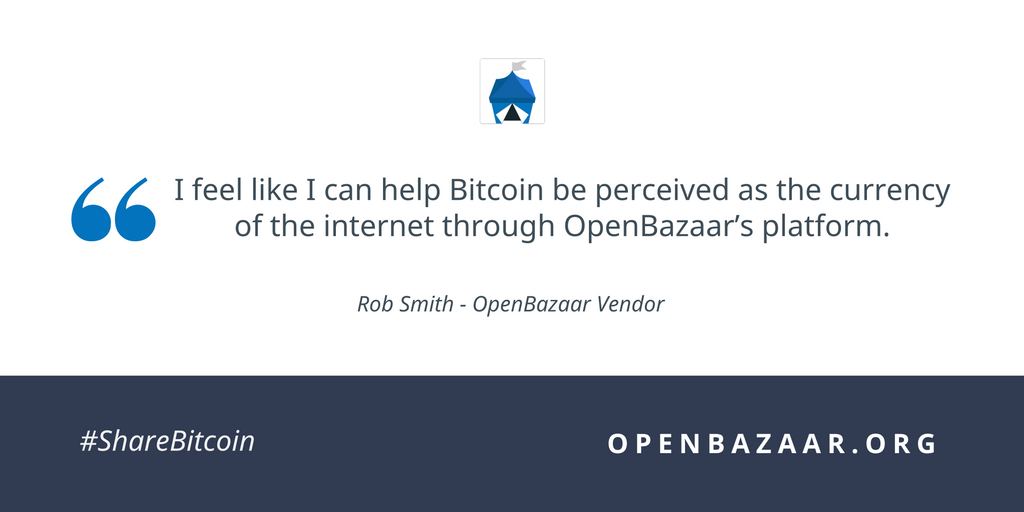 openbazaar's tweet photo. "Some people want to use #BTC for every purchase they can." https://t.co/fGaZy3Bi2x #ShareBitcoin #TradeFree #ShopOpenBazaar https://t.co/eXmIw0hyDE