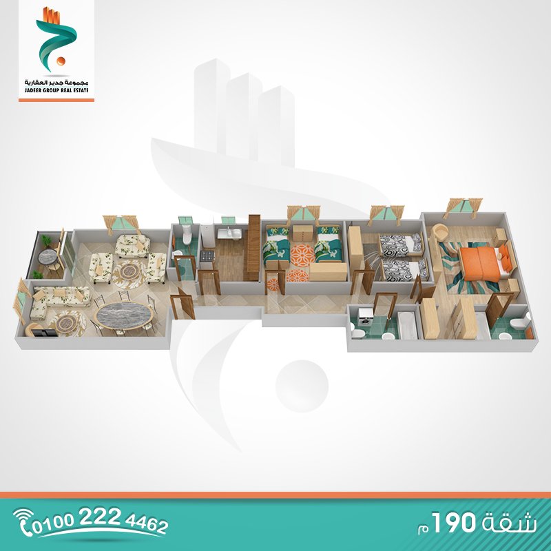 • يتميز #مشروع_SQUARE بالتقسيــم الداخلــي المميـــز والإستفـادة الكاملـة من المساحـات .
【 اتصل الآن 】: 01002224462 - 01002224468