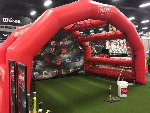 inmotionair's tweet photo. ABCA SHOW was a success! Our INFLATABLE CAGES were there!
@PerfectGameUSA 
@TeamMajestic 
@RawlingsSports 
@blastmotion https://t.co/sVlzKXfxAH