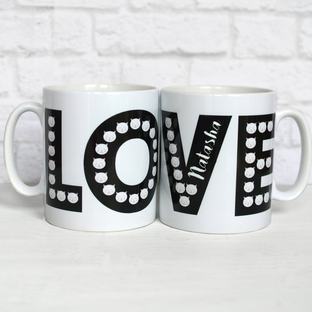 fidoandfrida's tweet photo. Love is all around on our new personalised mug with tiny Frida cat faces! Perfect for #ValentinesDay #Valentinegift  https://t.co/NQU1kb4RRG https://t.co/DGVw18IJVu