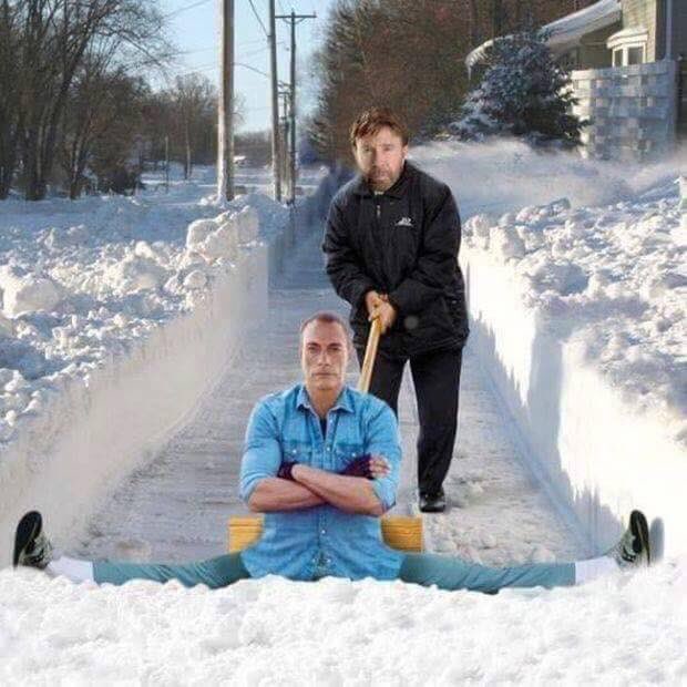 Chuck &amp; Jean-Claude 👍🏻😂
#vielschnee #socool #oldschool #heroes