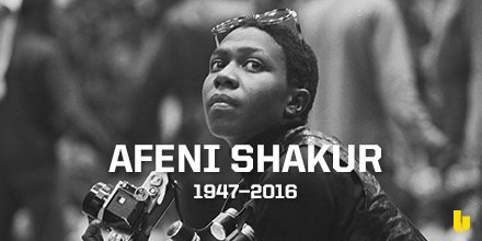 Happy Birthday to Tupac Shakur s mother; Afeni Shakur, who would\ve been 70 today. 