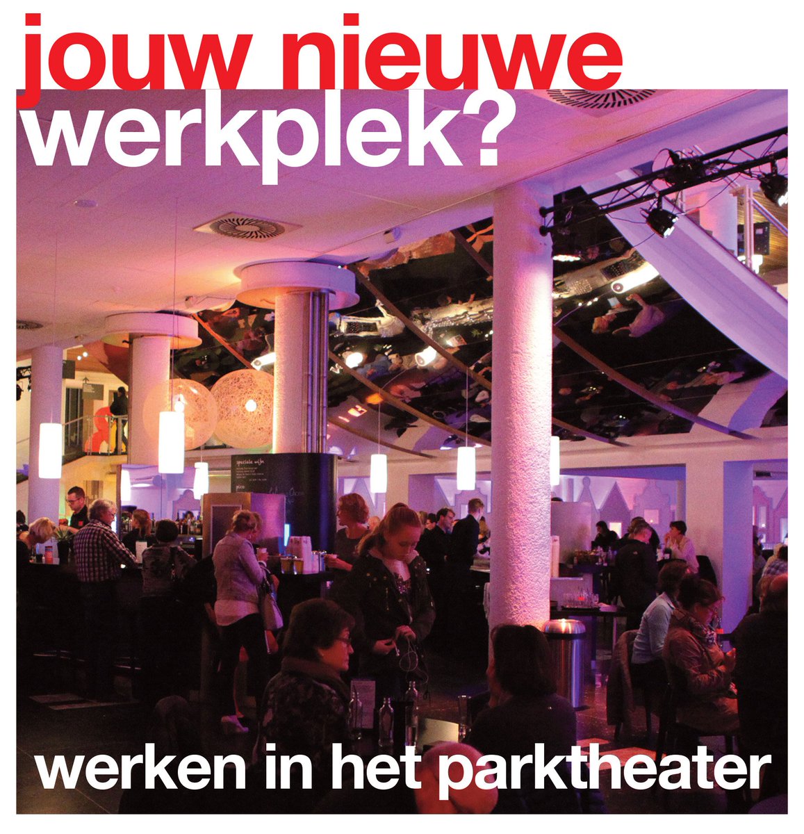Parktheater's tweet photo. Horeca-talent gezocht! #Solliciteren? Check: https://t.co/IAMCMJS2ZX https://t.co/T9DmWheGYc