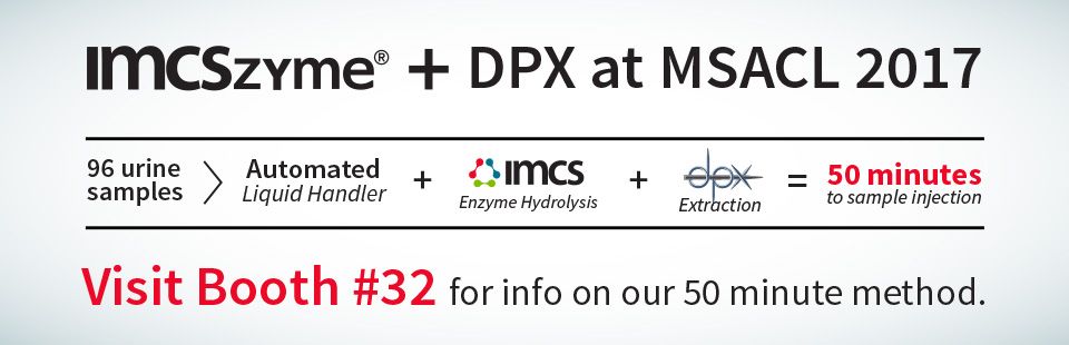 IMCS_biotech's tweet image. Find out about our #50minutemethod, a comprehensive sample prep method for drugs of abuse in urine. buff.ly/2iaq3EY #imcszyme