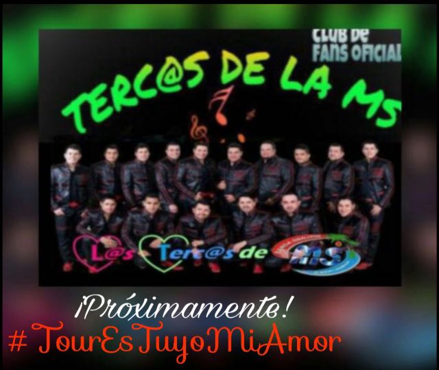 KarentRab's tweet photo. Este 2017 ya viene el #TourEsTuyoMiAmor 💽💕 de @BANDA_MS  🎤Próximamente #YOSOYTERCA #YOSOYMS @FCLASTERCAS https://t.co/yQxVgtd0e4