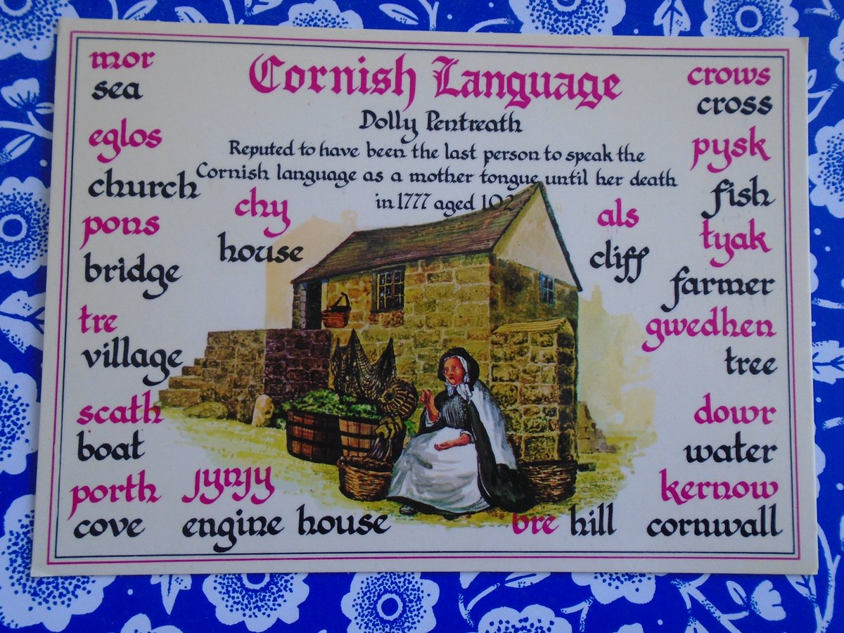 laurapmmr's tweet image. The #Cornish language is on the verge of extinction #L161 #languageshift #sociolinguistics #Linguisticpolicy #postcards #postcrossing