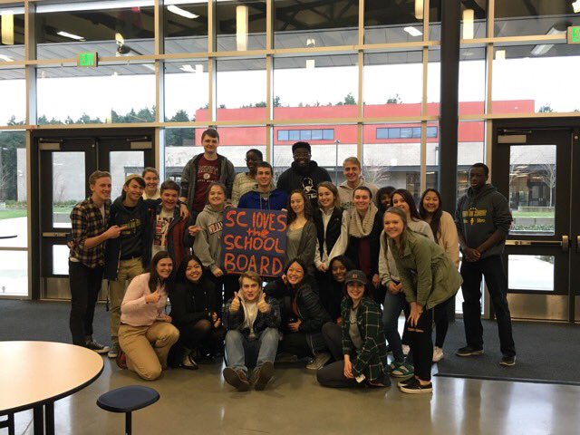 Thank you Shoreline School Board for your advocacy and support! ❤ Shorecrest High School students.