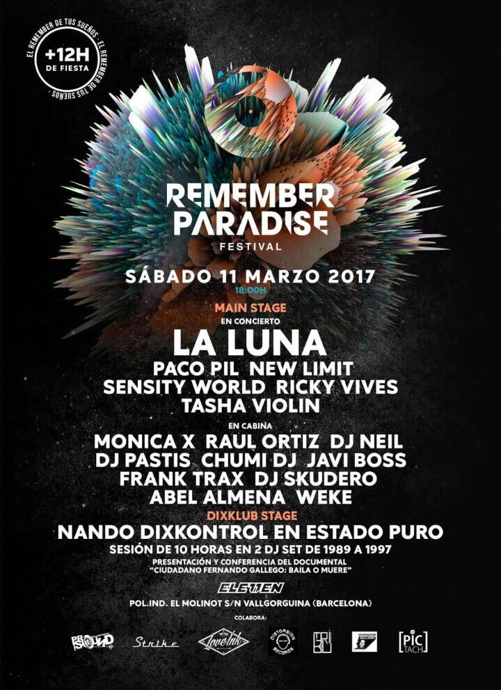SonidoRDM's tweet photo. REMEMBER PARADISE FESTIVAL! BCN 11 MARZO. TE LO VAS A PERDER??  CON @neilsole @djRaulOrtiz @javibossdj  @djpacopil y mucho más #SonidoRDM 👌 https://t.co/Ow1jtCSTC2