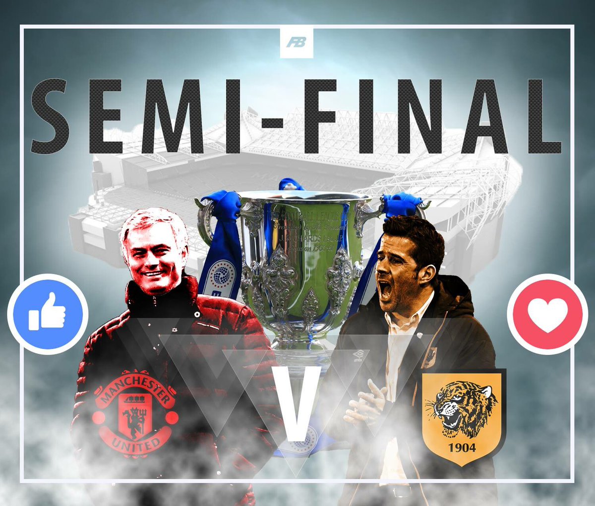 Kitchen open until 9pm &amp; live EFL cup semi final 1st leg action on the screens, with Manchester United v Hull City.
