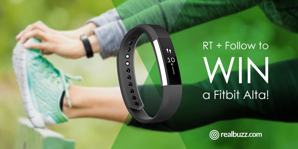 realbuzzcom's tweet photo. Get fitter, faster and stronger in 2017! RT &amp; Follow to enter our #competition #giveaway to #win a Fitbit Alta. #realbuzzfitness https://t.co/LIfvgZmefP