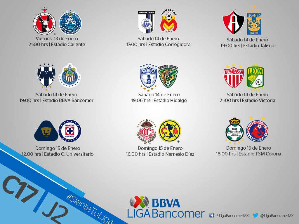 RaulOrvananos's tweet photo. #LigaMX Sambueza enfrentará al América. Así se jugará la J2 del Clausura 2017. ⬇️

https://t.co/MI8DLwwVQ7