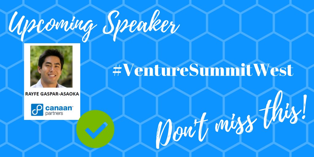 youngstartupven's tweet image. Upcoming speaker @rayfeboy @CanaanPartners #Awesomespeakers lined up, sign up now! bit.ly/2iYTj2t #VentureSummitWest