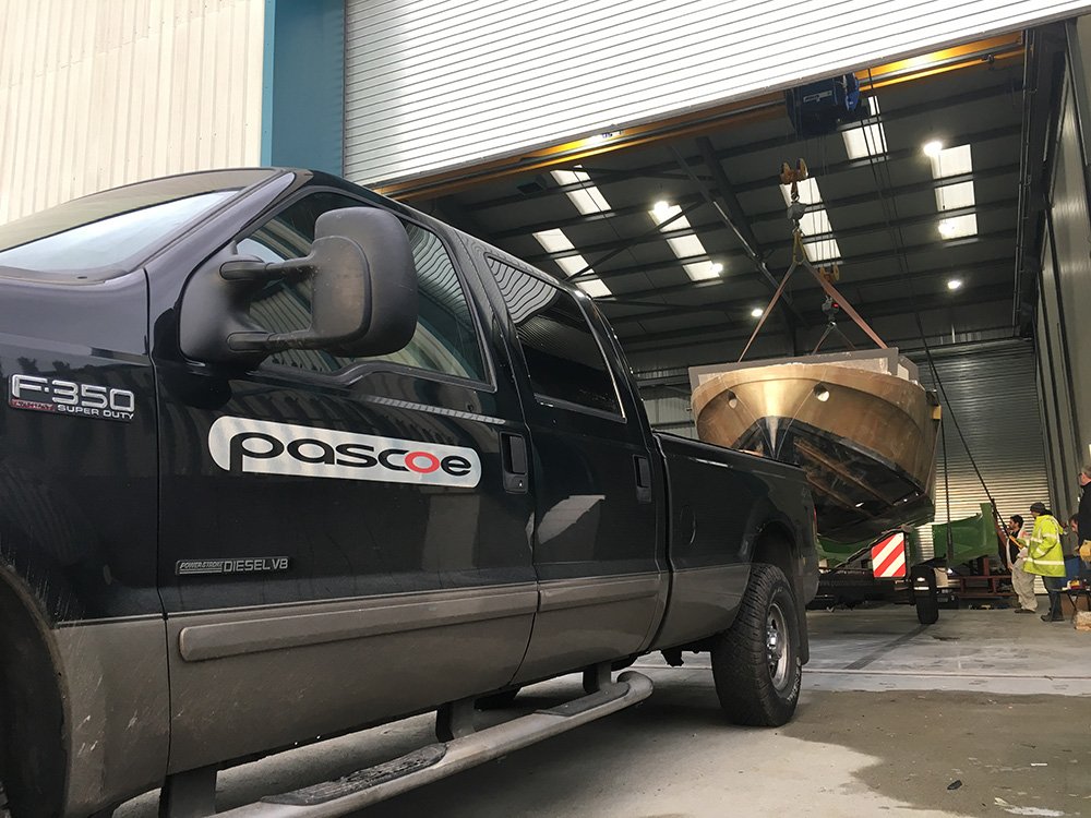 Very pleased to complete and despatch another #composite #lightweight 10.2m boat <a href="/PascoeTenders/">Pascoe International</a> #marine #prepreg