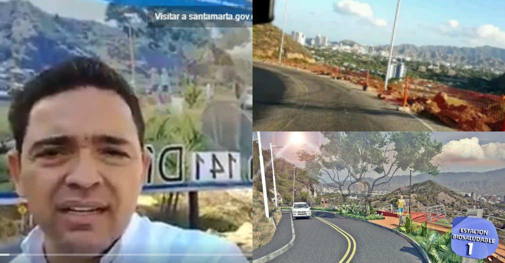 Seguimiento's tweet photo. . @SantaMartaDTCH @mrafael70 inaugura valla con cronograma de una obra que ya tiene el plazo vencido https://t.co/WghXirLieh https://t.co/oKIhIdJXNE