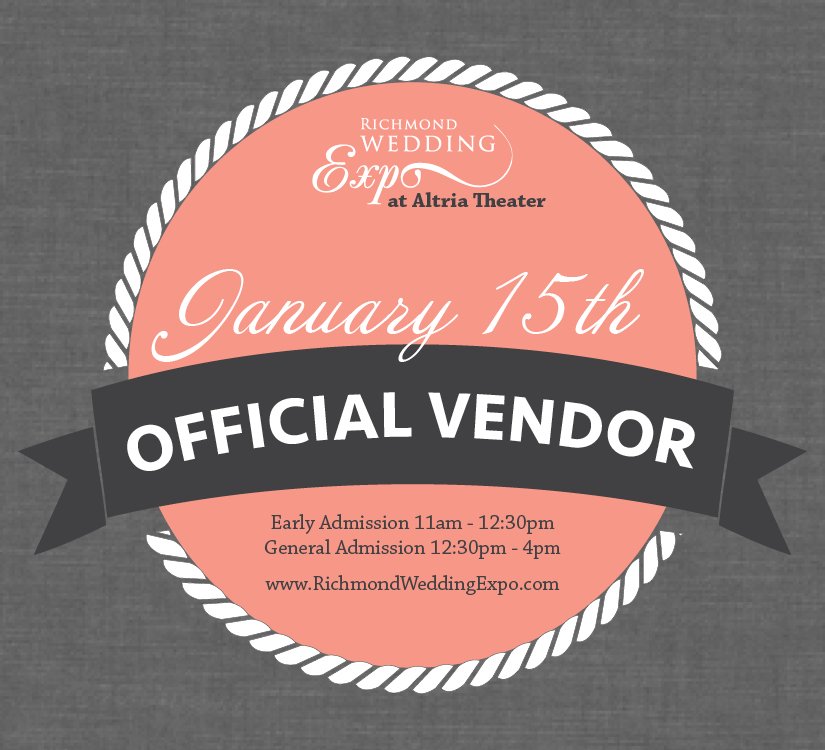 Ready for your wedding? Join us at <a href="/RVAWeddings/">Richmond Weddings</a> Expo on Sunday from 11am-4pm! We'll make your day historic! #rwexpo17 #RVA #RichmondBride