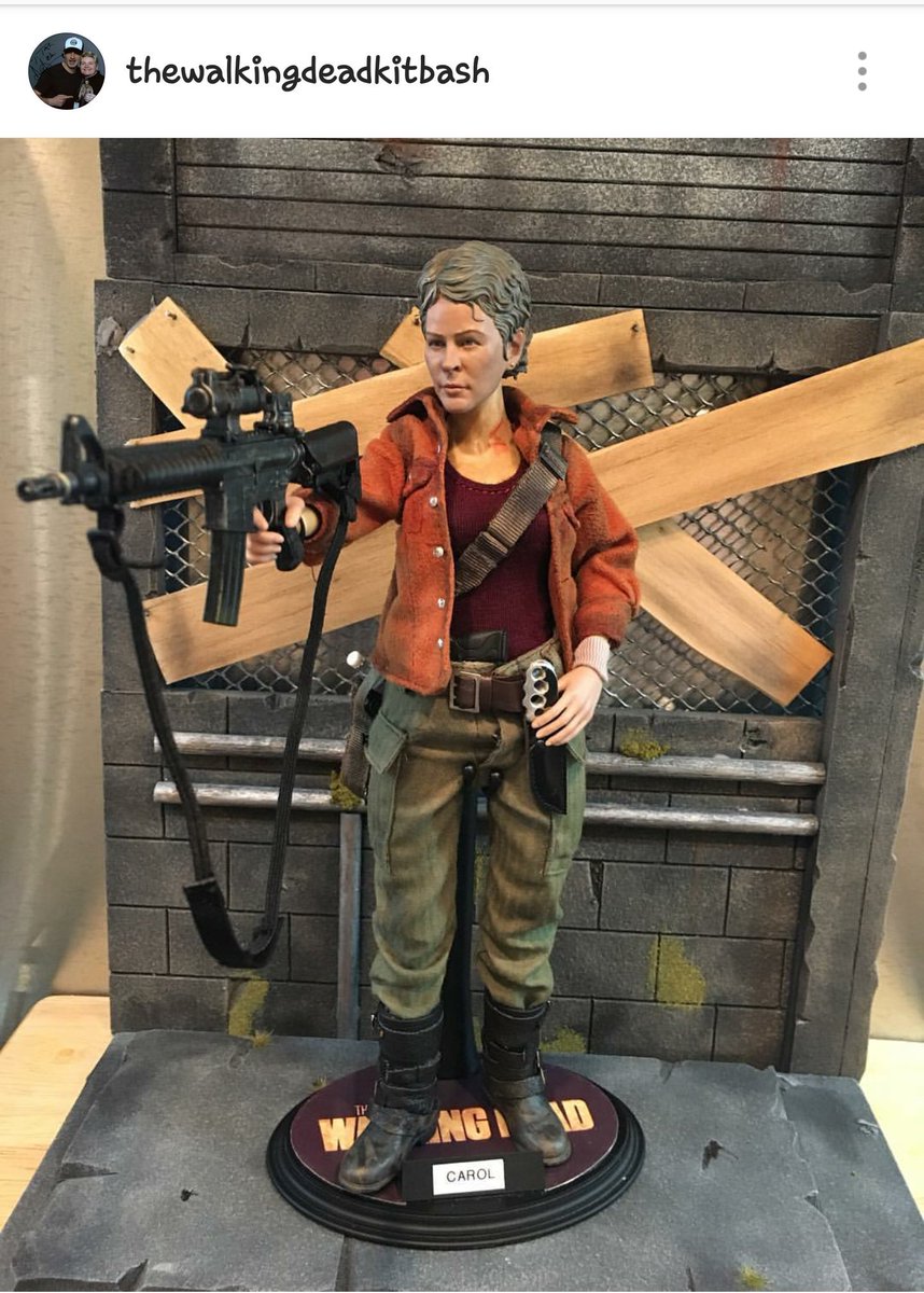deniselynne1966's tweet photo. Incredible artist #thewalkingdeadkitbash IG~Best custom Carol I've seen~also Rick~Negan~Morgan. Doesn't sell~her own collection @GunnerGale https://t.co/zF1Y1q7jXz
