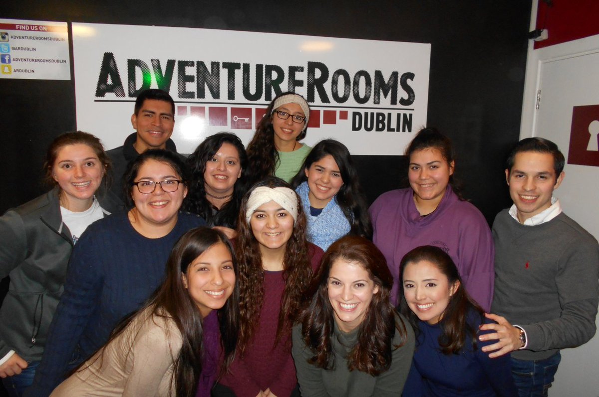 Over in #Dublin our <a href="/txamiu/">Texas A&M International University</a> #leadership students successfully worked together to escape the room at <a href="/AR_Escapegames/">AdventureRoomsDublin</a> #facultyled