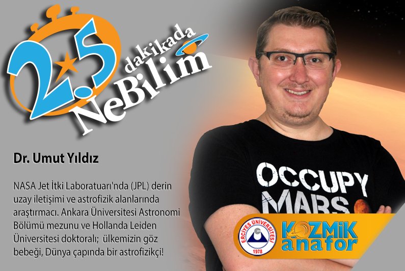 #NeBilim'in seçici kurulunu sizlere tanıtmaya NASA JPL'de astrofizikçi olarak görev yapan Dr. Umut Yildiz ile devam ediyoruz 🙂 <a href="/umutayildiz/">Umut Yildiz</a>