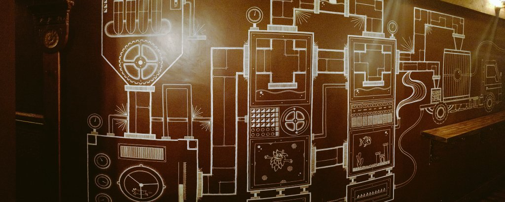 Mural now finished! This is how beer is made. Honest. <a href="/richbanks86/">rich banks</a>