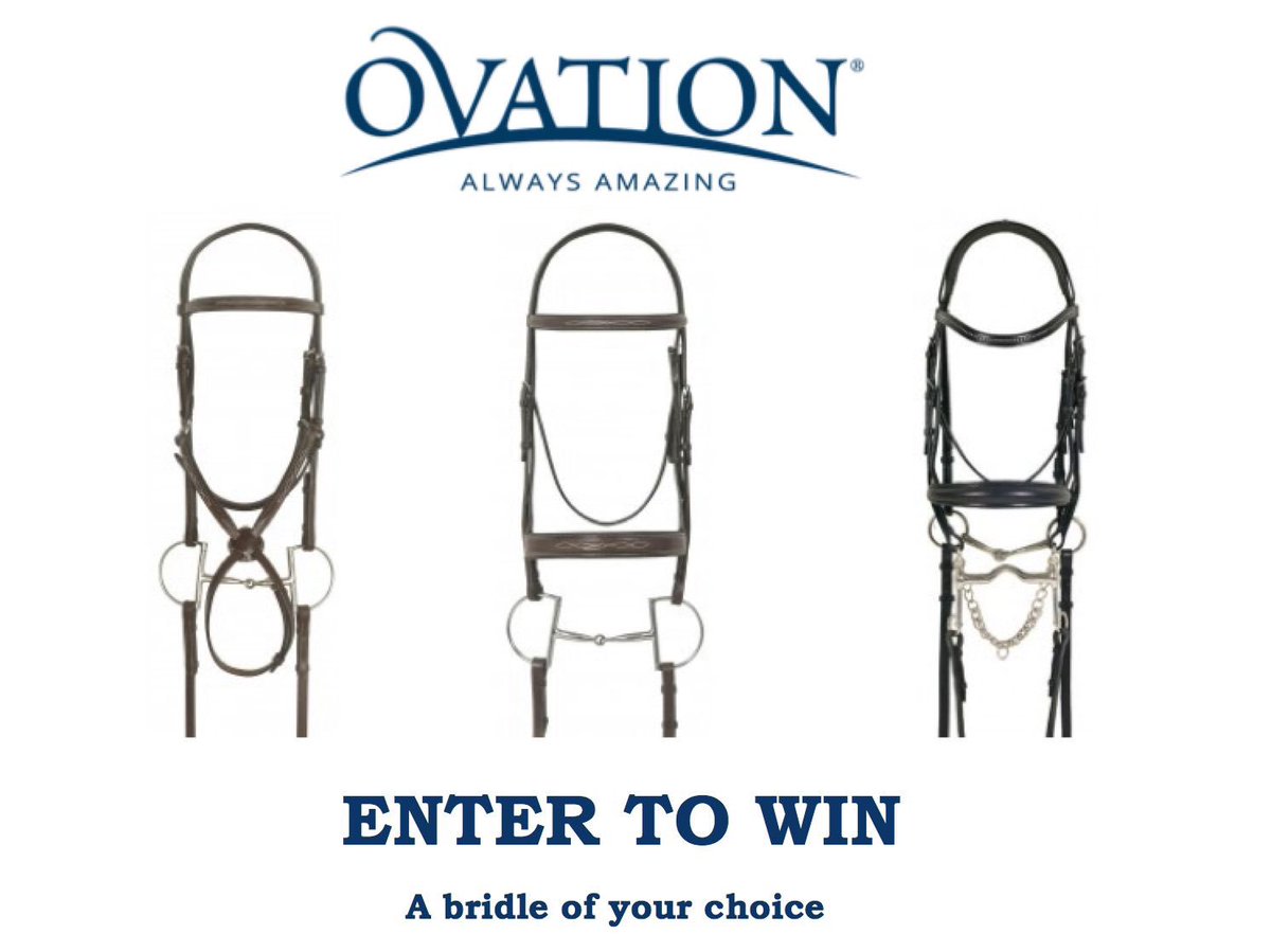 ENTER TO WIN an Ovation Riding bridle of your choice. Ends midnight EST on January 15th, 2017 
bit.ly/2iYo2KK