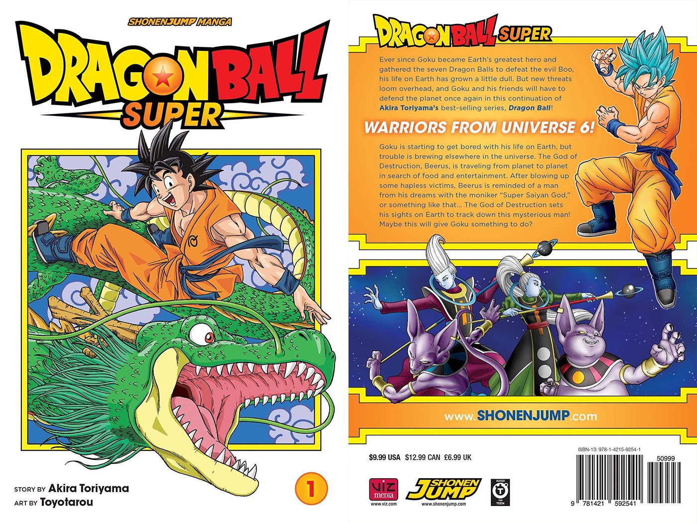 Dragon Ball Super, Vol. 1: Warriors From Universe 6! by Akira