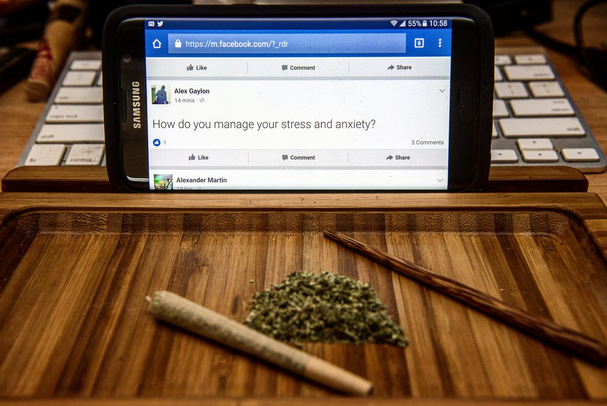PHLstoner's tweet photo. How do *you* manage your stress and anxiety? #cannabis #marijuana #thc4ptsd #operationovermed #letstalkaboutit https://t.co/B9DQONbSdz