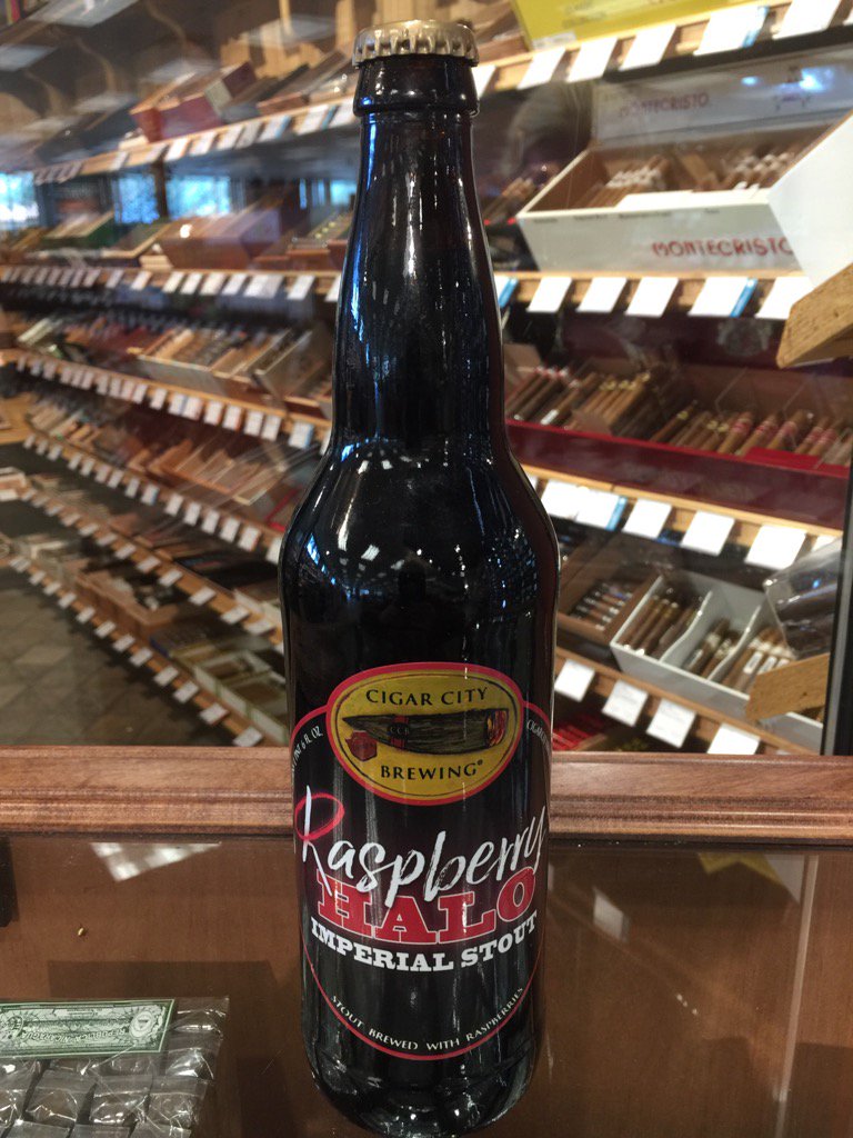 ABCCigarMak's tweet photo. Don't forget ur #halo! Raspberry Halo Imperial Stout @CigarCityBeer is #InStock now @ #UniversityABC! https://t.co/VY9d4NYVBH