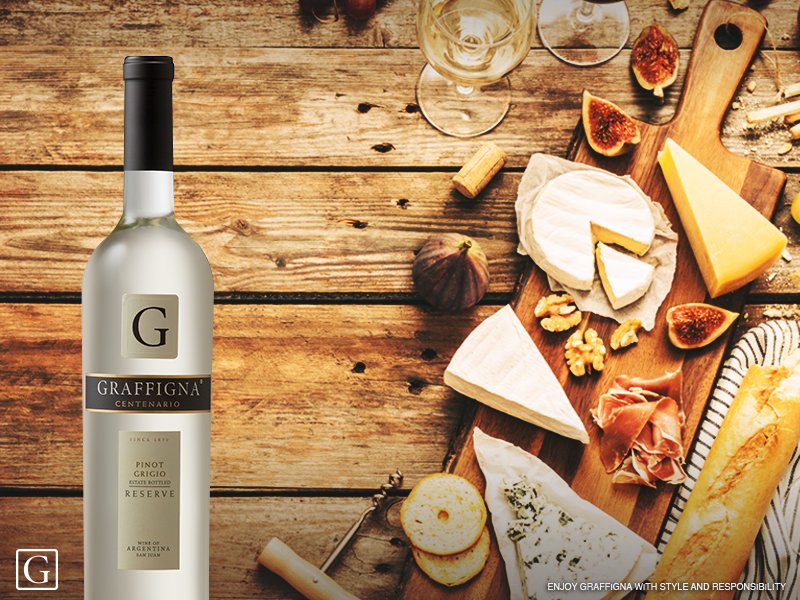 graffignawine's tweet photo. Graffigna Pinot Grigio is the perfect pairing to enjoy with a delicious cheese platter. #FoodAndWine #Foodie #WineTime #ILoveWine https://t.co/i7ZTF5oXrN
