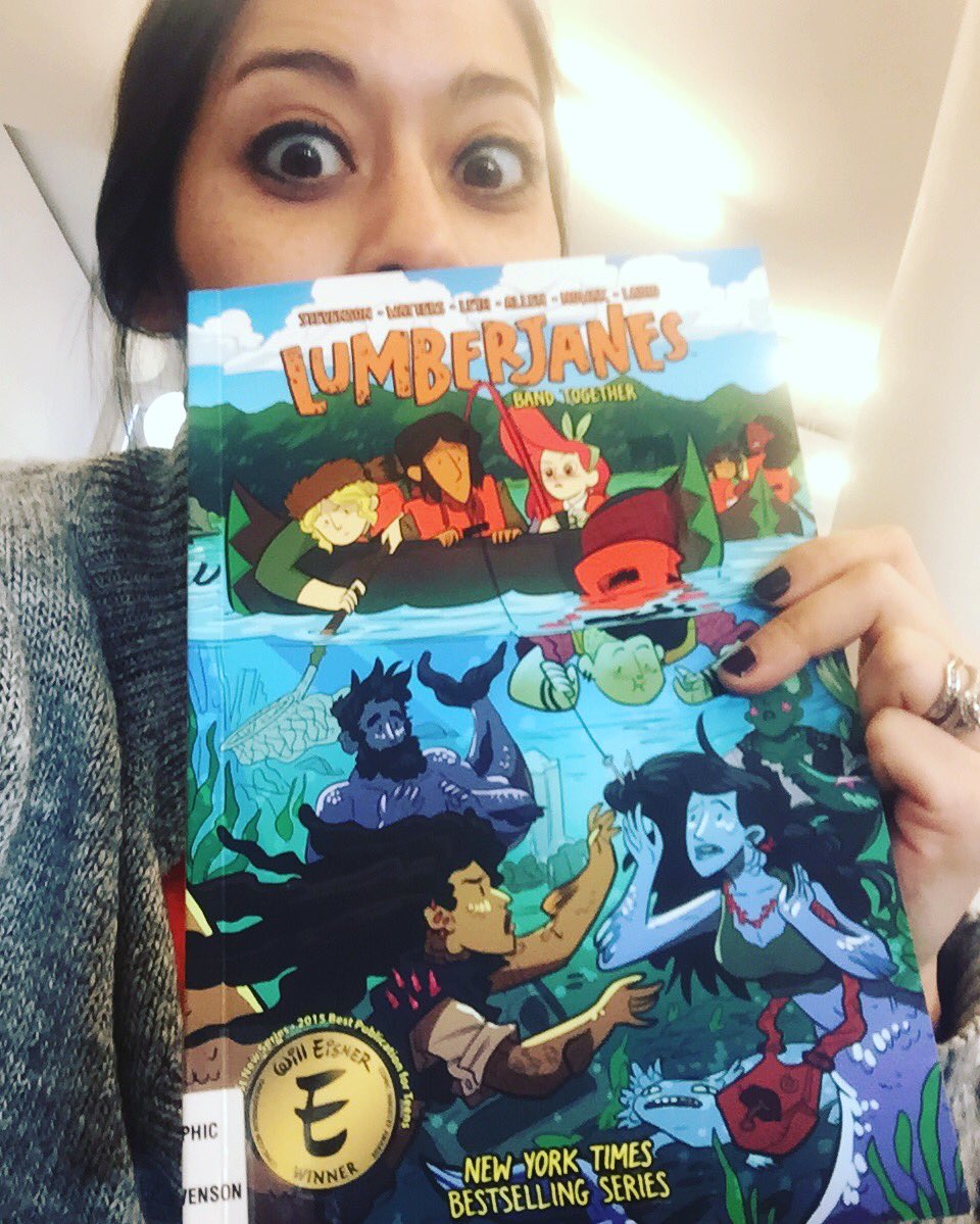 HGNYPL_LIB's tweet photo. #Lumberjanes!! Got my hands on #Vol5! Featuring realistic-looking #merpeople!  #hardcoreladytypes #readmoreYAbooks #readersunite  #TeamJo https://t.co/AxlqyhJUri