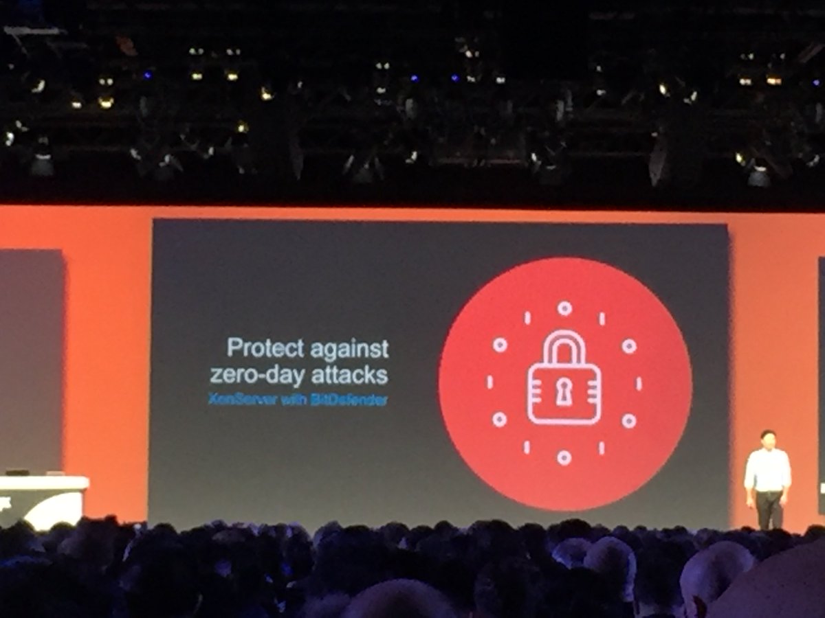 gklooste's tweet photo. @citrix @Bitdefender_Ent partnership during Keynote #citrixsummit #security #hypervisorintrospection #agentless @FlexVirtualnl https://t.co/yJ4vwc3l90