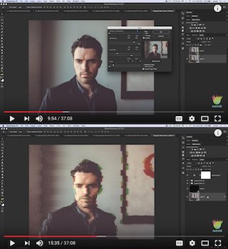 Markzware's tweet photo. How to #Create 5 #Photoshop #Glitch #Effects: #channels #SmartObjects #BlendingOptions #Noise #ColoredLayers @tutvid https://t.co/Tlvl3hE3L7 https://t.co/YnX7Xp8Bpa
