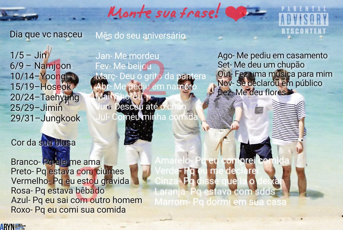 bts_content's tweet photo. Monte sua frase! ⭐ 

"Hoseok me deu um chupão pq ele me ama"

Ñ vou mentir, ADORO u.u kkk

~ RM 🏁 https://t.co/8flOlUjxsr