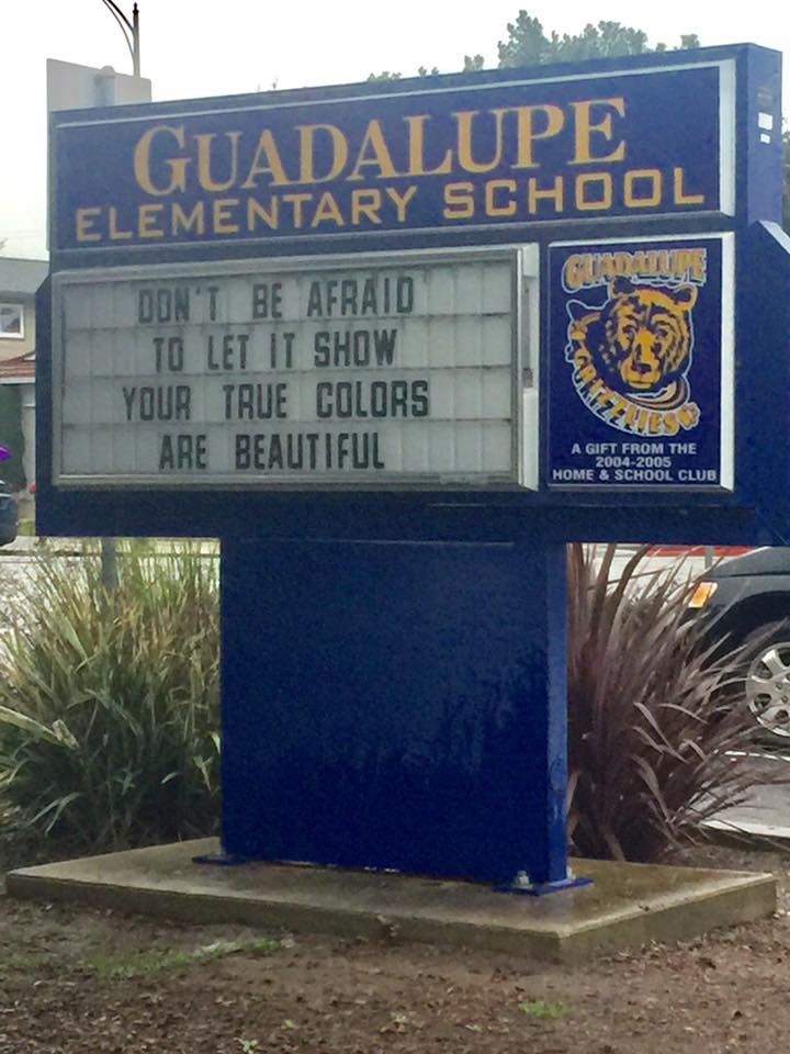 Made it in the rain to start our work with the Union School District. Love this motivational kiosk sign. Happy to be back in San Jose.