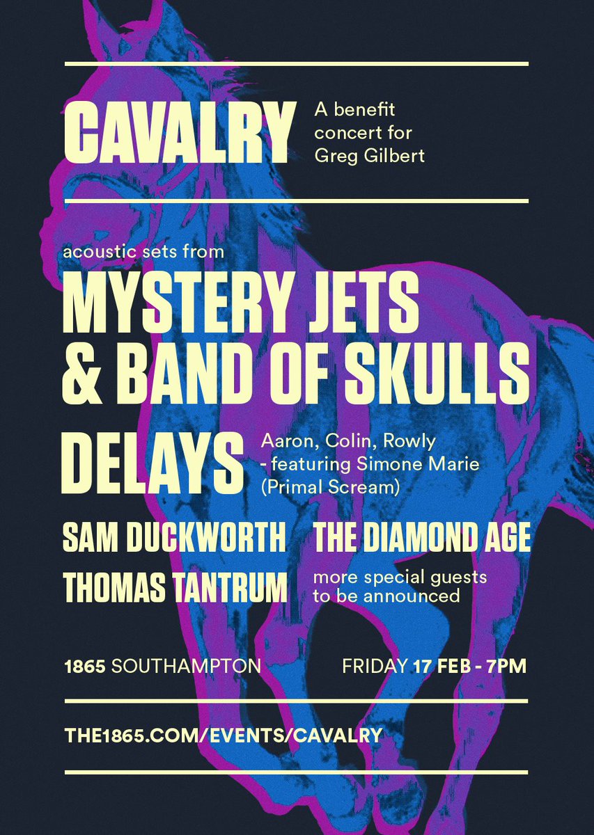 Give4Greg's tweet photo. THIS! #give4greg benefit gig @the1865 Ft @mysteryjets @bandofskulls @Delays_ &amp; @simonemarie4 @forgetcape @Thomas_Tantrum &amp; @thediamondageuk https://t.co/mm0zGIzkFs