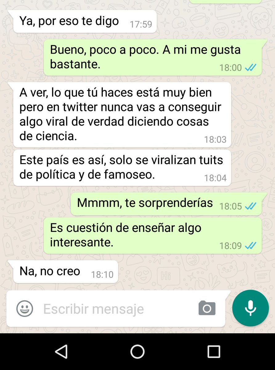 MolaSaber's tweet image. Un amigo me ha dicho esto y me encantaría demostrarle que se equivoca. Voy a probar suerte: 
«El universo se expande...como tu derrota».