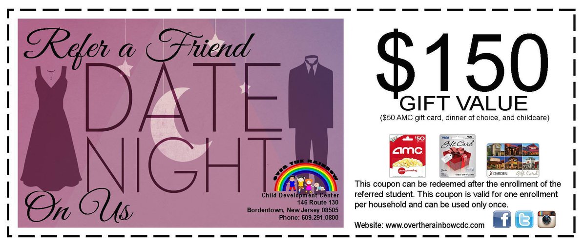 Valentine's Day is on the way! Refer a student and date night is on us!
