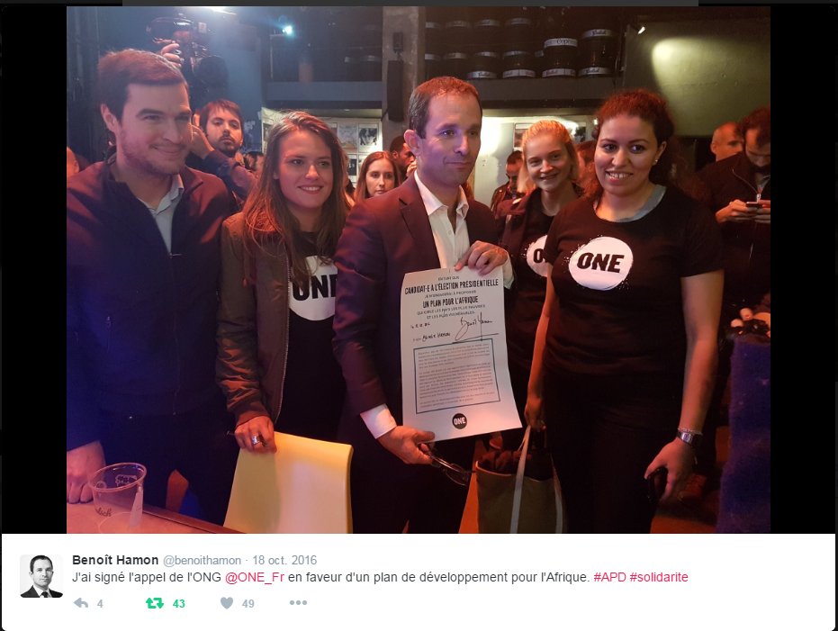 thomas_bedouet's tweet photo. .@SylviaPinel Serez-vous la 10ème candidate à signer le manifeste de @ONE_Fr pour l’#Afrique? Nous sommes prêts à vs rencontrer. #primaires https://t.co/CKSnf92zi7